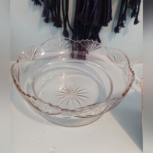 Crystal serving dish